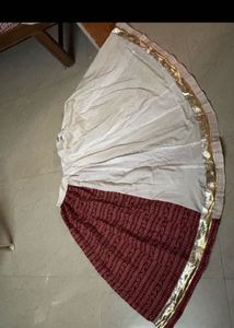 Colorful Patchwork Lehenga + White Choli Combo