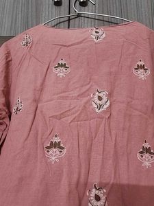 Pink Cotton Kurti