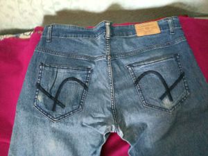 Used Blue Colour Jeans Pant - In Good Condition