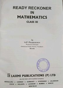 Ready Reckoner in Mathematics