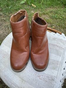 Brown Leather Ankle Boots