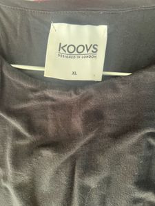 Koovs Black Maxi Dress