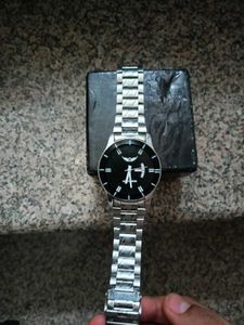 Lois Caron Silver Wrist Watch