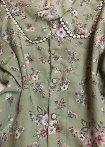 Floral Button-Up Top