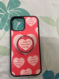 IPHONE 12/ 12 Pro Pink Cases With Pop Socket