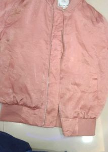 Chic Jacket Puffed Sleeves With Silver Chain