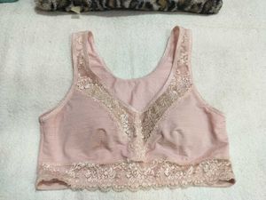 Vintage Lace Trim Bra Top