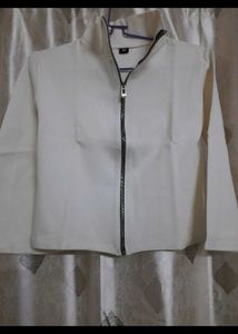 White Crop Jacket