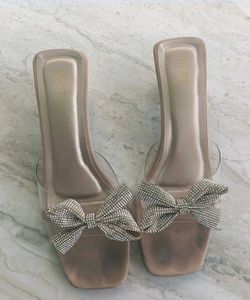 Bow Glass Heels