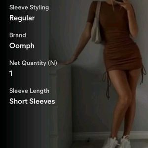 Brown Bodycon Mini Dress