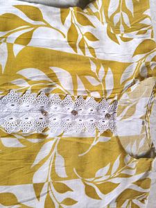 Yellow Cotton Kurti