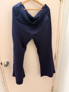 stretchable flared indigo boot cut pants