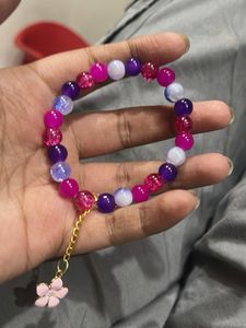 Colorful Beaded Charm Bracelet