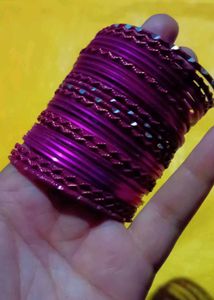 Pink Sparkle Bangles