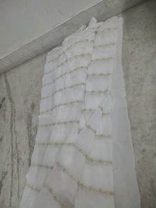 White Saree With False, It&#39;s New