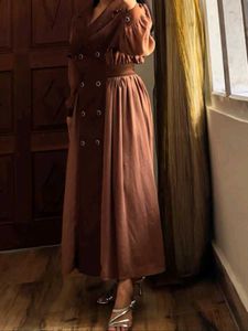 ELEGANT BROWN DRESS