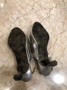 Silver Partywear Heels