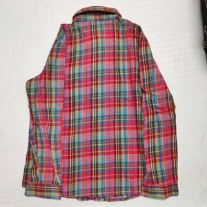 Colorful Plaid Flannel Shirt