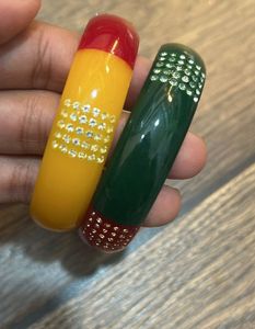 Colorful Striped Bangle Set