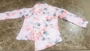 Floral Print Boys Kurta Shirt