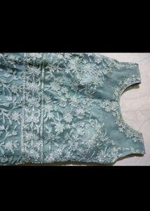 Machine Embroidery Festive Wear Gown