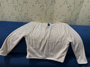 Sequin Ribbed Top