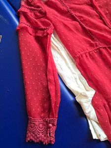 Red Ruffled Dress