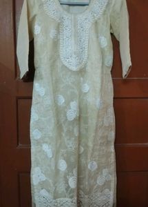 Elegant Embroidered Kurta With Dupatta