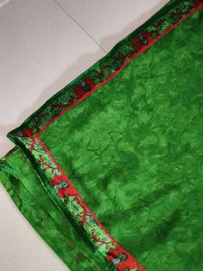 Green Saree with Blouse