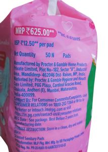 New Whisper 50 Sanitary pads