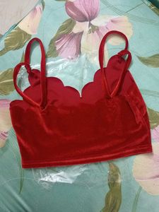 Shein Velvety Bralette Top
