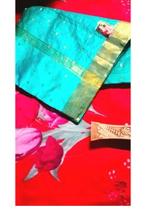 DetailsSaree Length: 5.50Mtr Saree Fabric: Silk (Unstitched) Saree Width: 44 Inch Saree  Work: Jacquard Occasion: Partywear, Wedding wear Fabric Type: Pure Cotton Silk