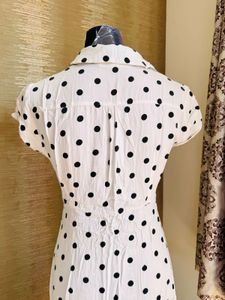 Polka Dot A Line Dress