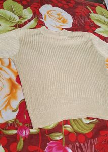 Golden Party Wear Top
