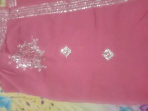 Pretty Peach Saree