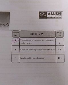 Pre-Medical Chemistry Unit-2