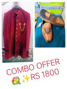 Combo Of Sherwani And Lofar Shoes 💥🚚