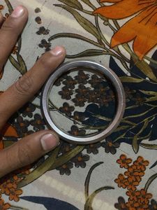 Silver Tone Metal Bangle