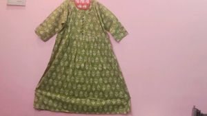 XXL Green Printed Kurta Colour And Size Available