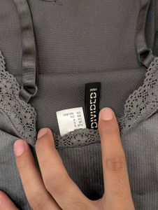 H&amp;M Silver Bodycon Dress