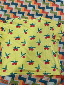 Cute Cherry Print T-Shirt