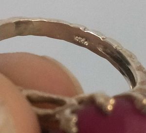 Sterling Silver Queen Ruby Gemstone Ring