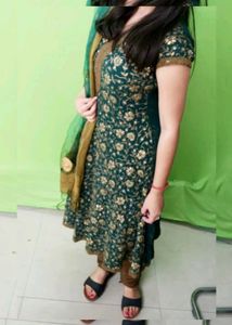 Ethnic Anarkali Kurti And Churidar