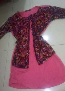 Floral Print Pink Dress