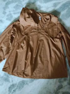 Brown Long Sleeve Top