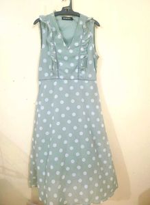 Sage Green Polka Dot Dress