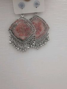 Floral resin handmade jhumka