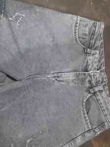 Gray Denim Pants Used Once