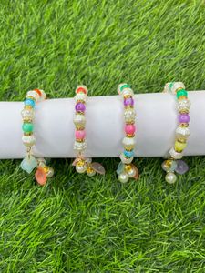 Colorful Beaded Bracelet Set Of Four