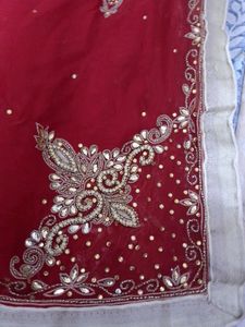 RED COLOUR HEAVY WORK SUIT SALWAR WITH DUPATTA